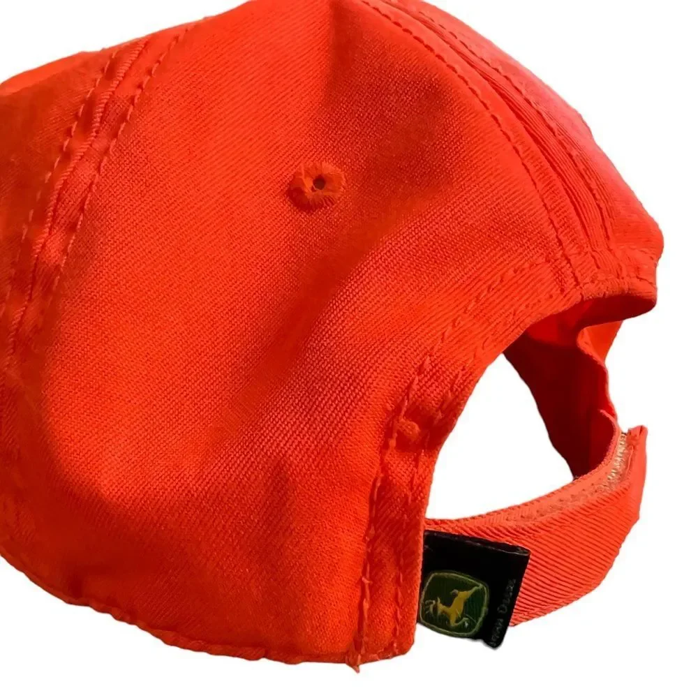 John Deere camo and hunter orange unisex‎ size small adjustable gorpcore hat